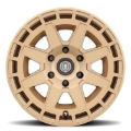 Picture of ICON Compass 17x8.5 5x5 -6mm Offset 4.5in BS Satin Brass Wheel