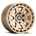 Picture of ICON Compass 17x8.5 6x5.5 0mm Offset 4.75in BS Satin Brass Wheel