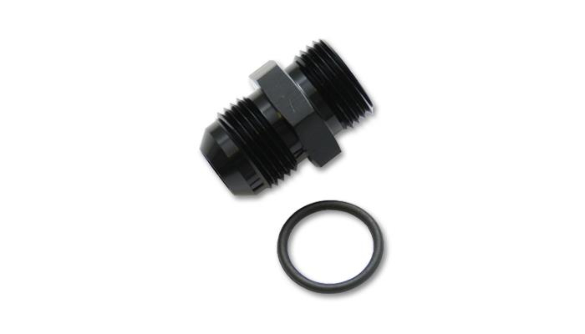 Picture of Vibrant -8AN Flare to AN Straight Cut Thread (3/4-16) with O-Ring Adapter Fitting