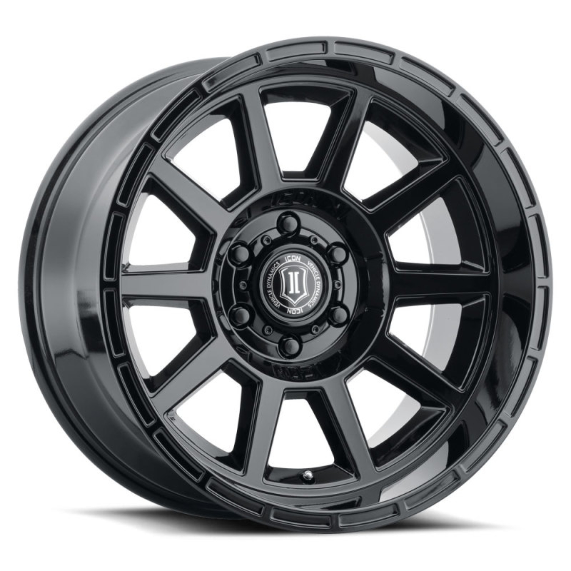 Picture of ICON Recoil 20x10 5x150 -24mm Offset 4.5in BS Gloss Black Wheel