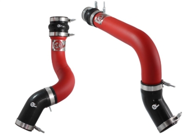 Picture of aFe BladeRunner 3in Red Intercooler Tubes Hot & Cold Side Kit for 13-14 Dodge RAM Diesel 6.7L (td)