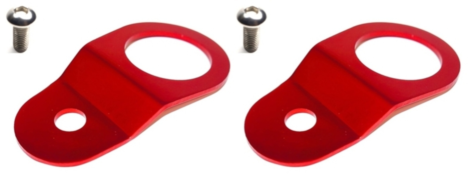 Picture of Torque Solution Radiator Mount Combo (RED) : Mitsubishi Evolution 7/8/9