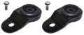 Picture of Torque Solution Radiator Mount Combo with Inserts (Black) : Mitsubishi Evolution 7/8/9