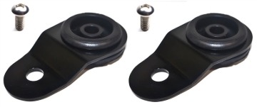 Picture of Torque Solution Radiator Mount Combo with Inserts (Black) : Mitsubishi Evolution 7/8/9