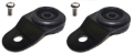 Picture of Torque Solution Radiator Mount Combo with Inserts (Black) : Mitsubishi Evolution 7/8/9