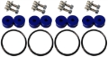Picture of Torque Solution Billet Bumper Quick Release Kit Combo (Blue): Universal