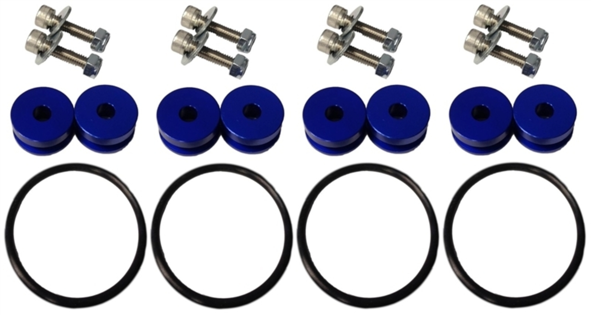 Picture of Torque Solution Billet Bumper Quick Release Kit Combo (Blue): Universal