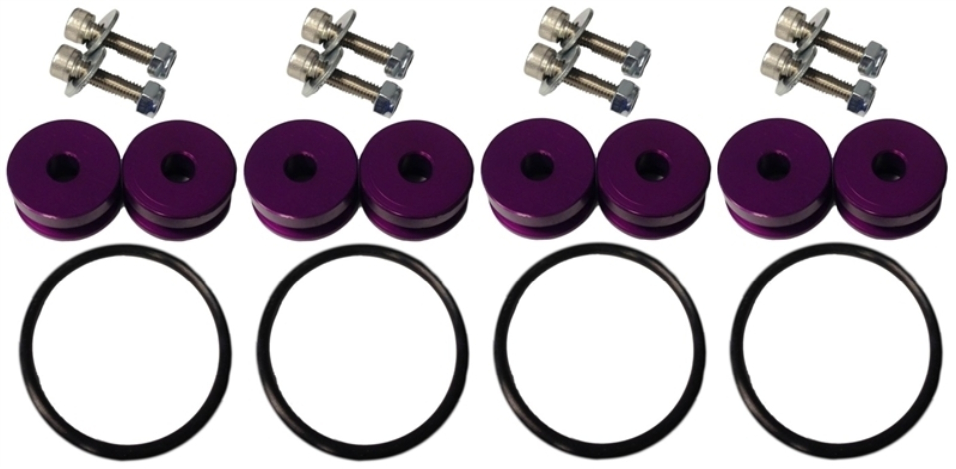 Picture of Torque Solution Billet Bumper Quick Release Kit Combo (Purple): Universal