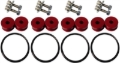 Picture of Torque Solution Billet Bumper Quick Release Kit Combo (Red): Universal