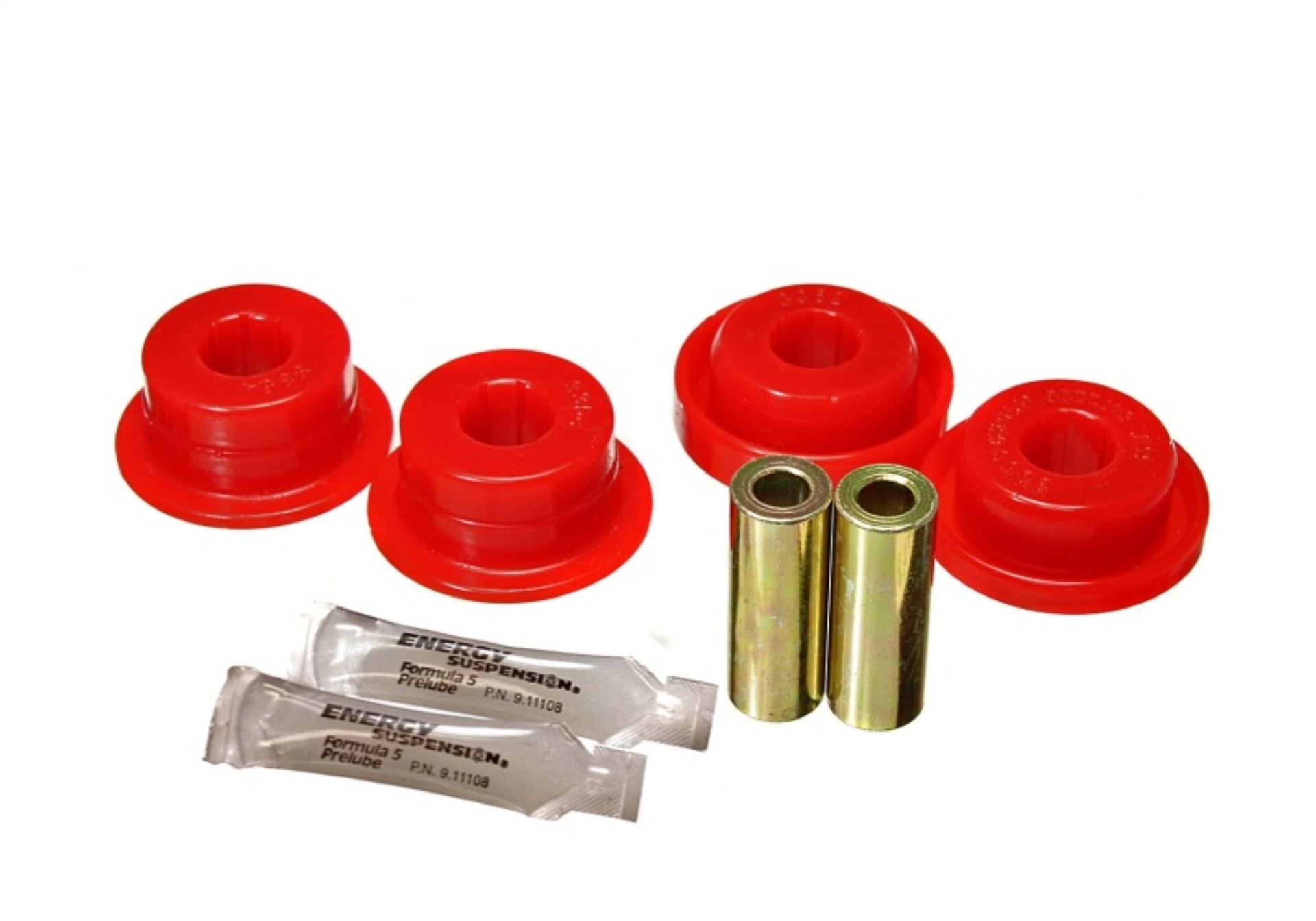Picture of Energy Suspension 97-06 Jeep Wrangler TJ Front Control Arm Bushing - Axle Only Position - Red