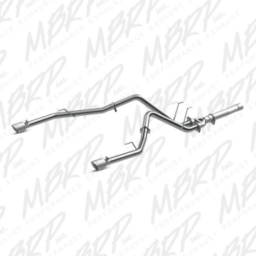 Picture of MBRP 2014 Dodge Ram 1500 3.0L EcoDiesel 2.5in Filter Back Exhaust Dual Split Rear Exit Alum