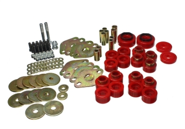 Picture of Energy Suspension 18-20 Jeep Wrangler JL Body Mount Set With Hardware - Red