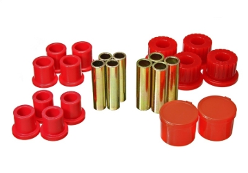 Picture of Energy Suspension 98-11 Ford Ranger 2/4WD Rear Leaf Spring Bushing Set - Red
