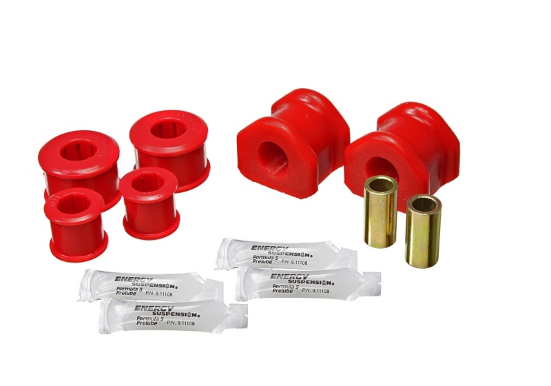 Picture of Energy Suspension 11-14 Ford Mustang Front Sway Bar Bushing Set 22mm - Red
