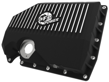 Picture of aFe 05-19 VW 1.8L/2.0L w/ Oil Sensor Engine Oil Pan Black POWER Street Series w/ Machined Fins