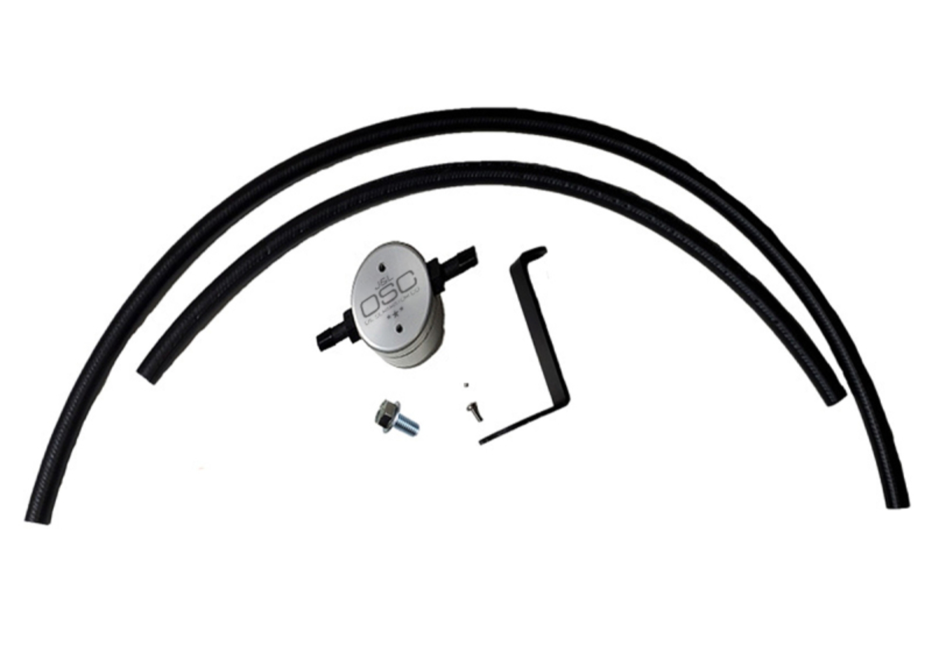 Picture of J&L 16-24 Infiniti Q50/Q60 3.0T Oil Separator 3.0 Driver Side - Clear Anodized