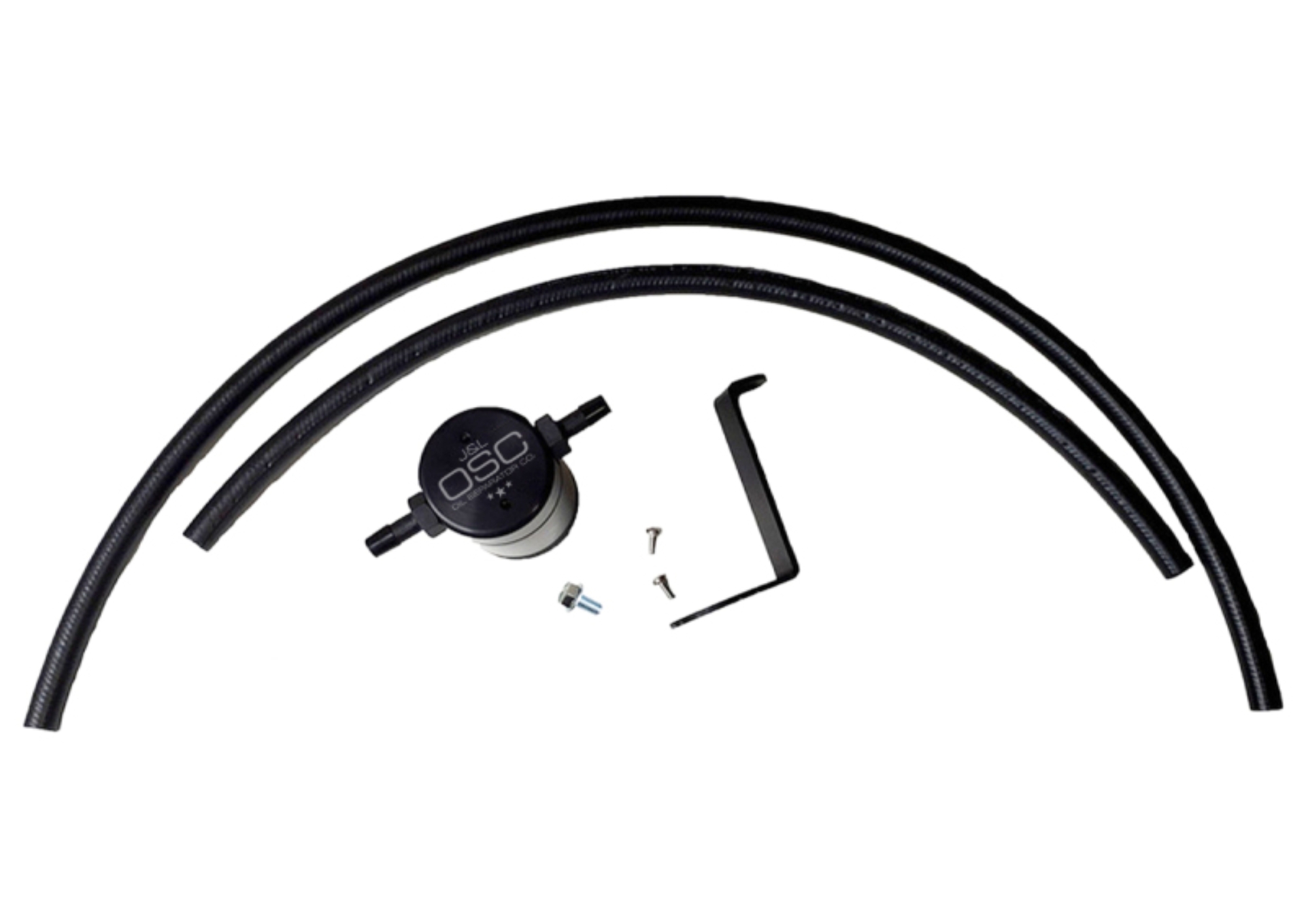 Picture of J&L 16-24 Infiniti Q50/Q60 3.0T Oil Separator 3.0 Driver Side - Black Anodized
