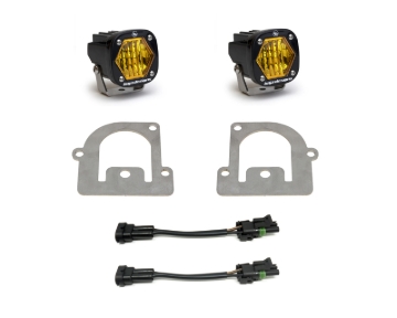 Picture of Baja Designs 21+ Ford Bronco Sport S1 WC LED Fog Pocket Light Kit - Amber