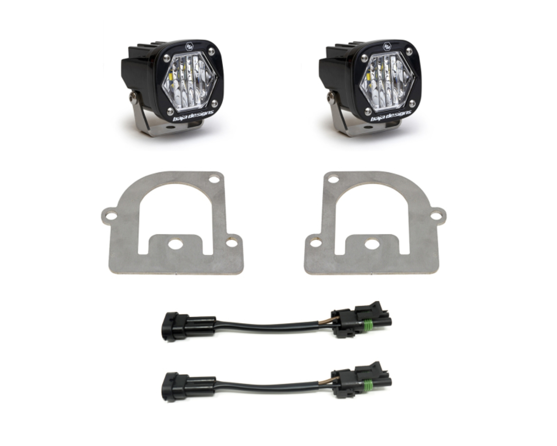 Picture of Baja Designs 21+ Ford Bronco Sport S1 WC LED Fog Pocket Light Kit - Clear