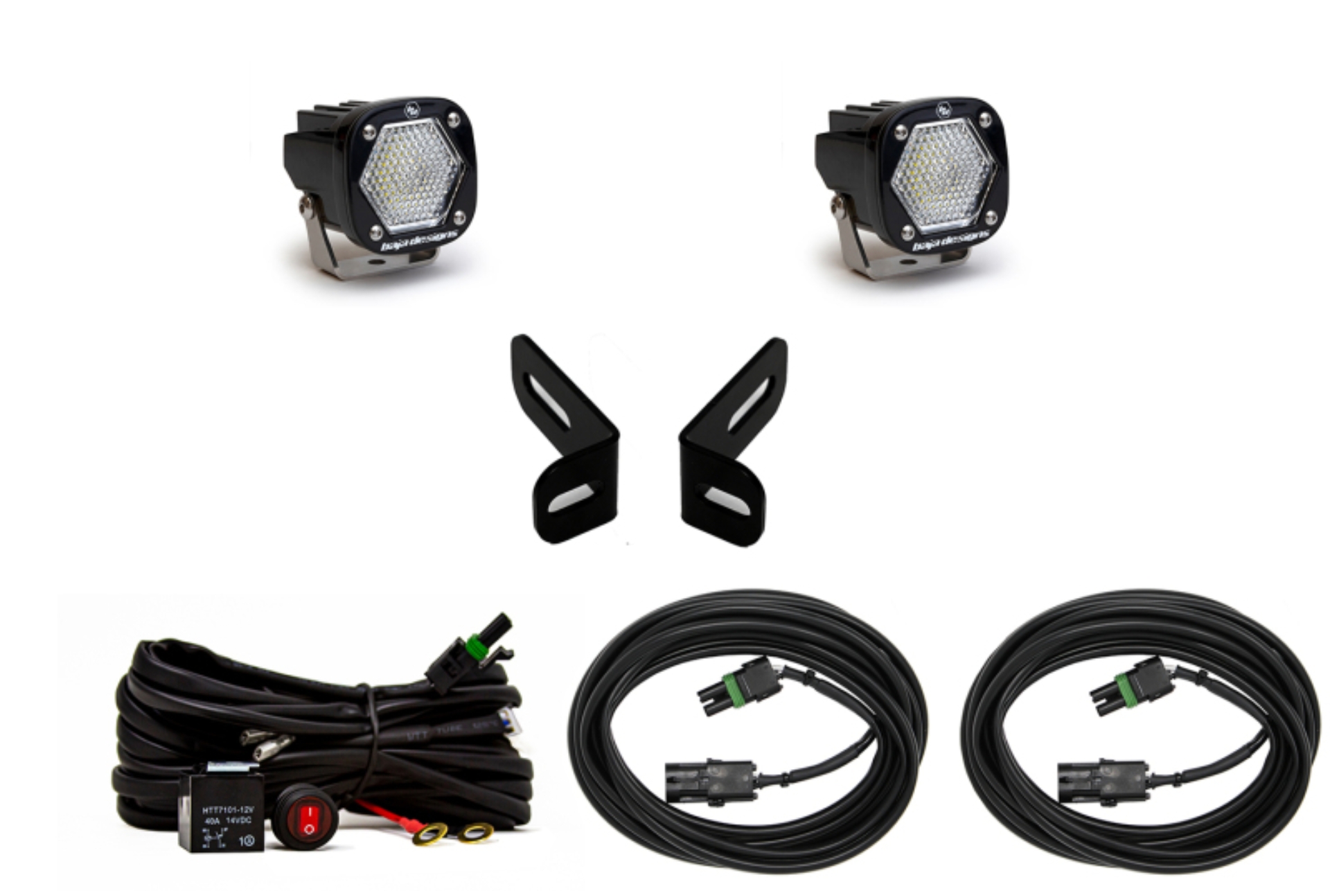 Picture of Baja Designs 21+ Ford Bronco Sport Dual S1 WC Dual Reverse Kit - Clear