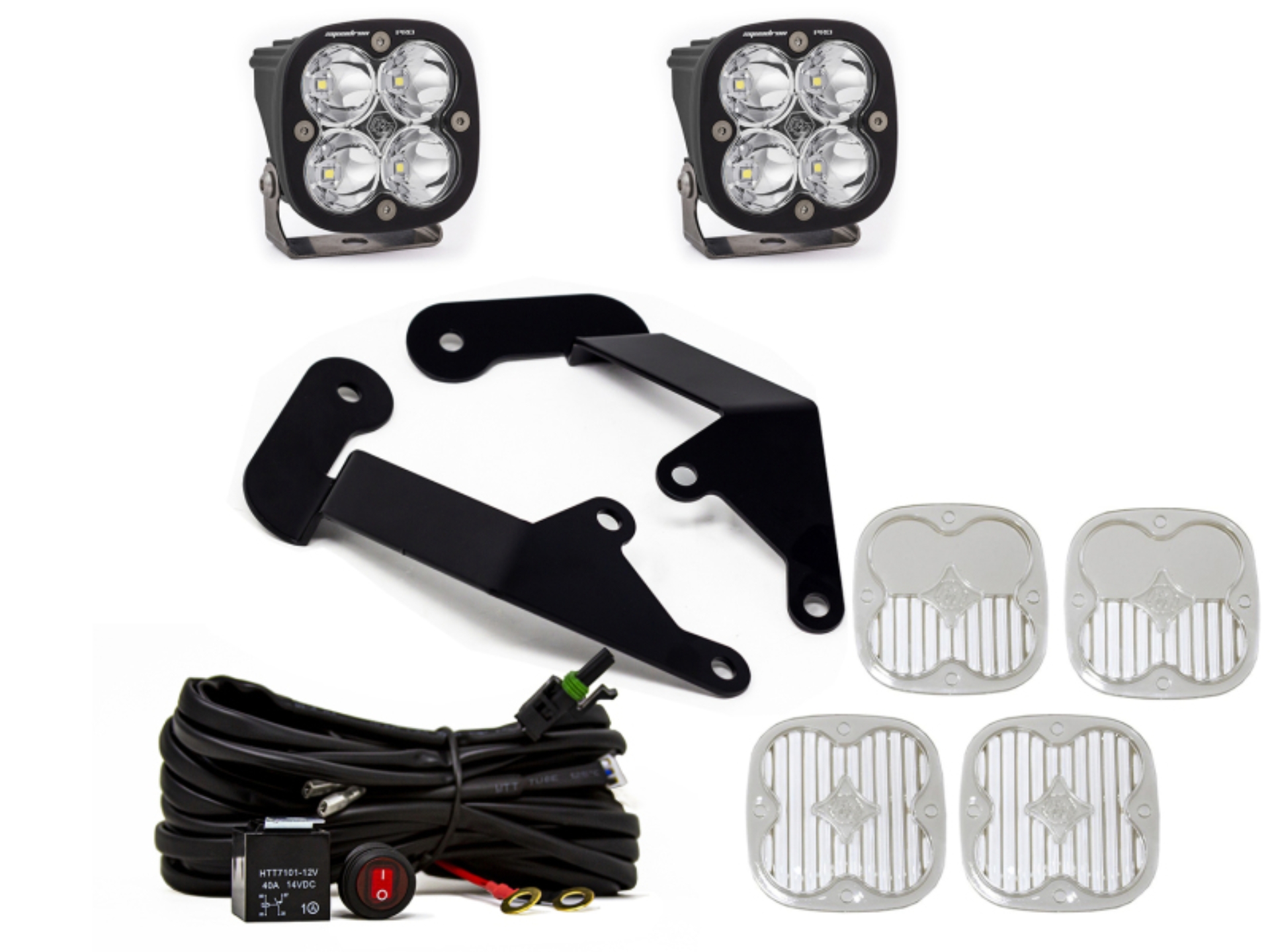 Picture of Baja Designs 21+ Ford Bronco Sport Squadron Sport Spot LED Light Pods - Clear