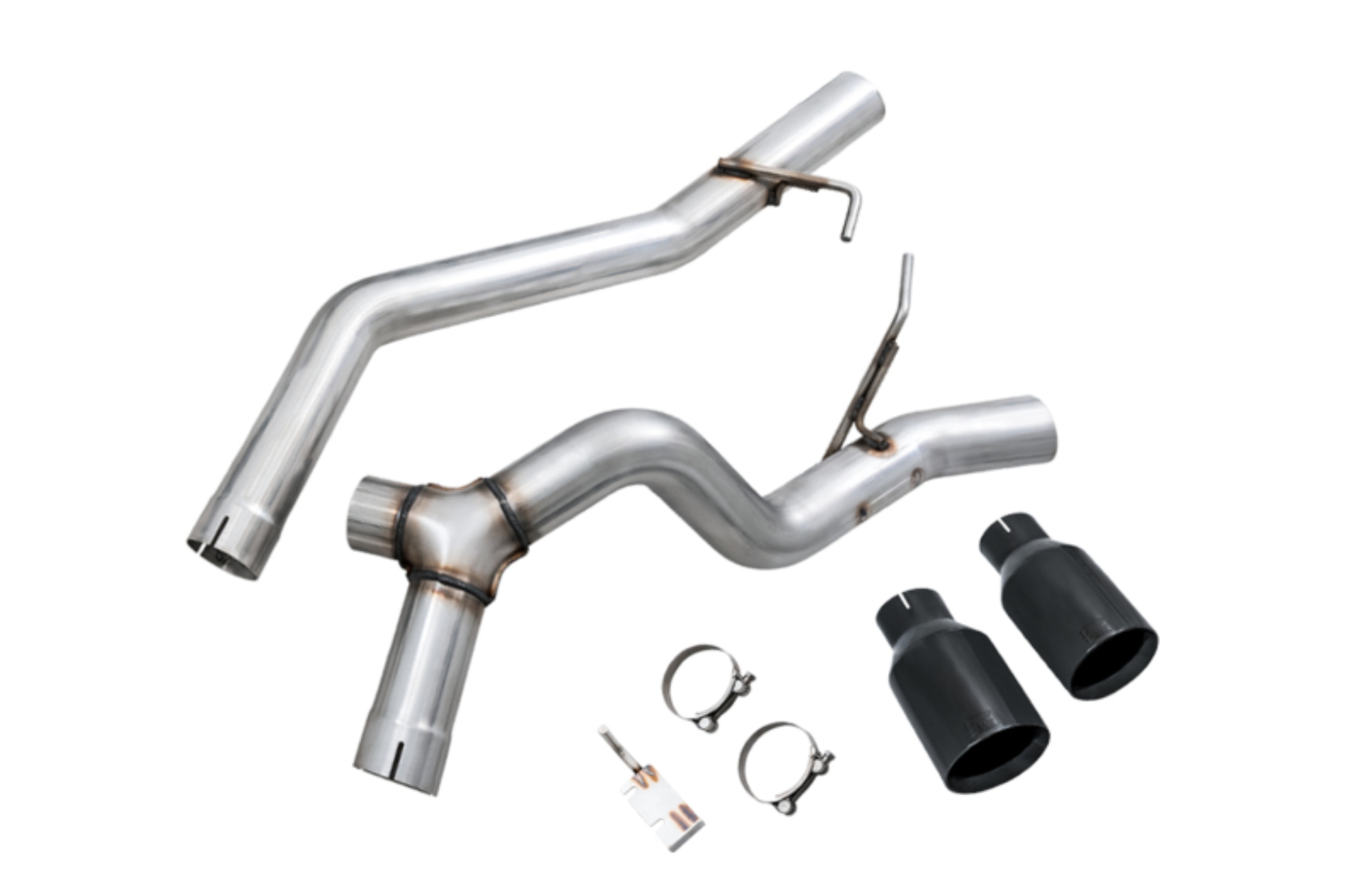 Picture of AWE Tuning 2020+ Jeep Gladiator 3.6L Trail-to-Tread (Dual Exhaust) Conversion Kit w/Diamond Blk Tips