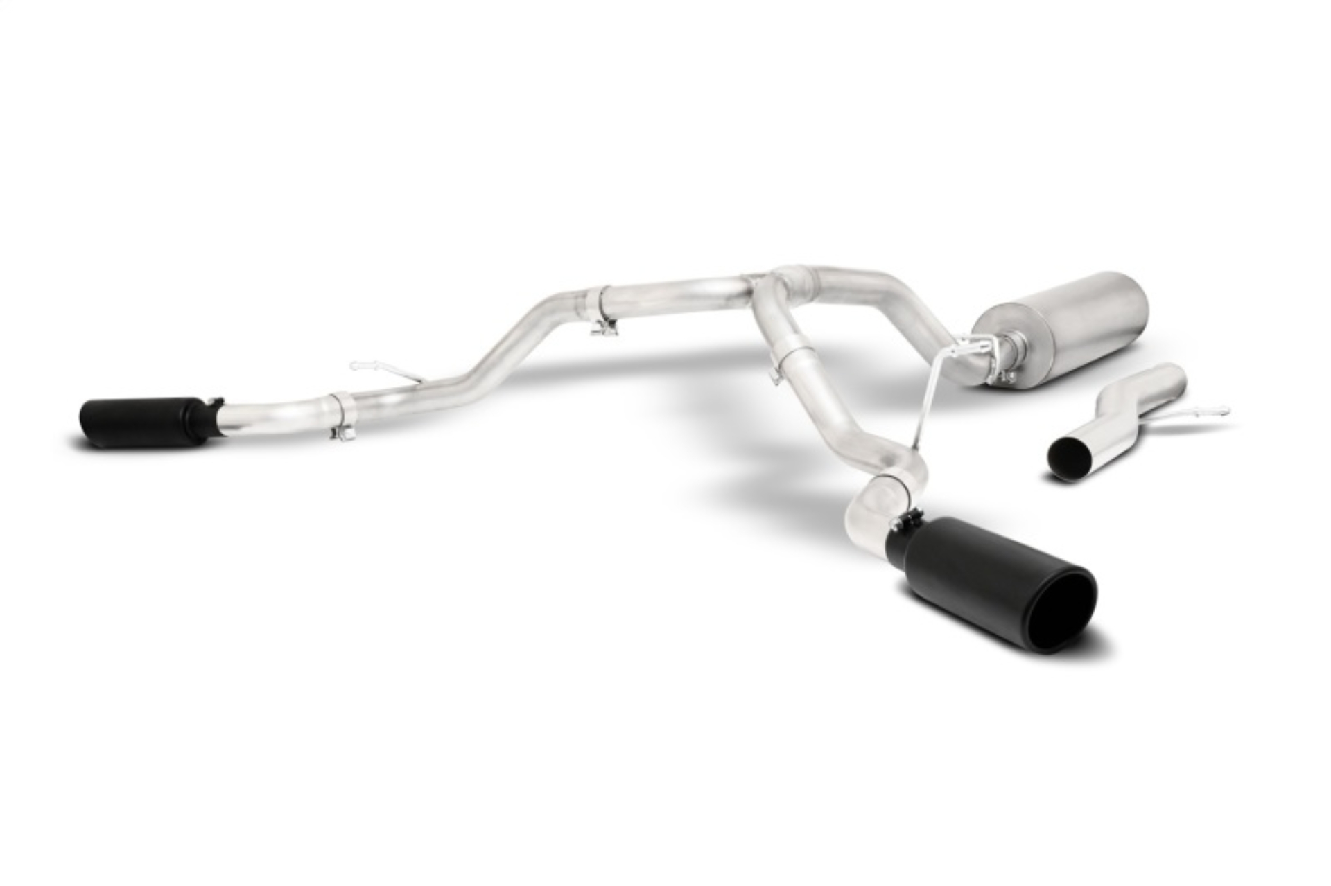 Picture of Gibson 21-22 GMC Yukon/Chevy Tahoe 5.3L 2/4WD Cat-Back Dual Extreme Exhaust System - Stainless