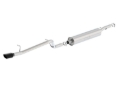 Picture of Borla 12-16 Jeep Wrangler V6 4WD Dirt Sport Cat-Back 2.5in Single Square Rolled Angle Cut Rear