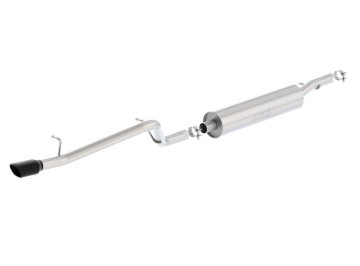 Picture of Borla 12-16 Jeep Wrangler V6 4WD Dirt Sport Cat-Back 2.5in Single Square Rolled Angle Cut Rear