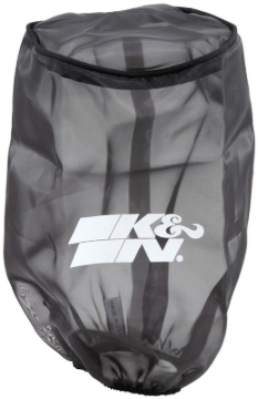 Picture of K&N Universal Round Tapered Filter Wrap - Black - 6in Base ID x 4.625in Top ID x 9in Height