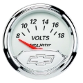 Picture of Autometer Chevy Vintage 2in 8-18 Volts Short Sweep Electronic Voltmeter Gauge