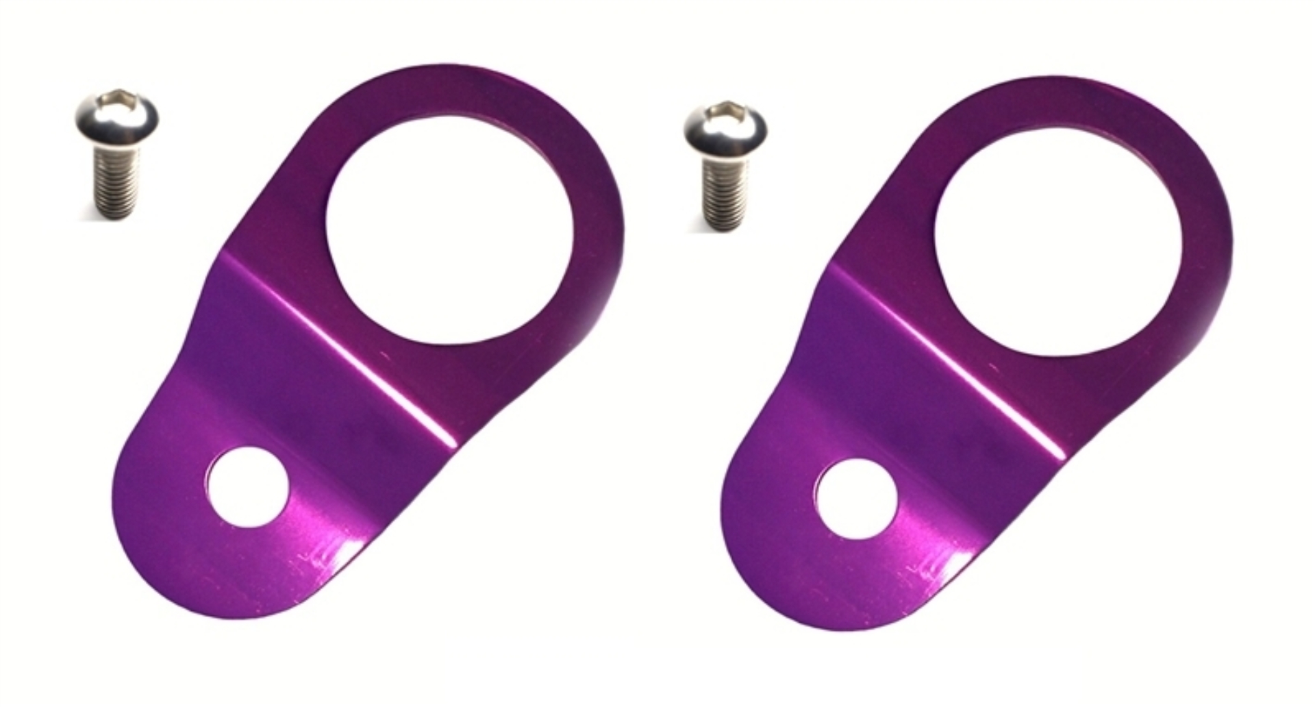 Picture of Torque Solution Radiator Mount Combo (Purple) : Mitsubishi Evolution 7/8/9