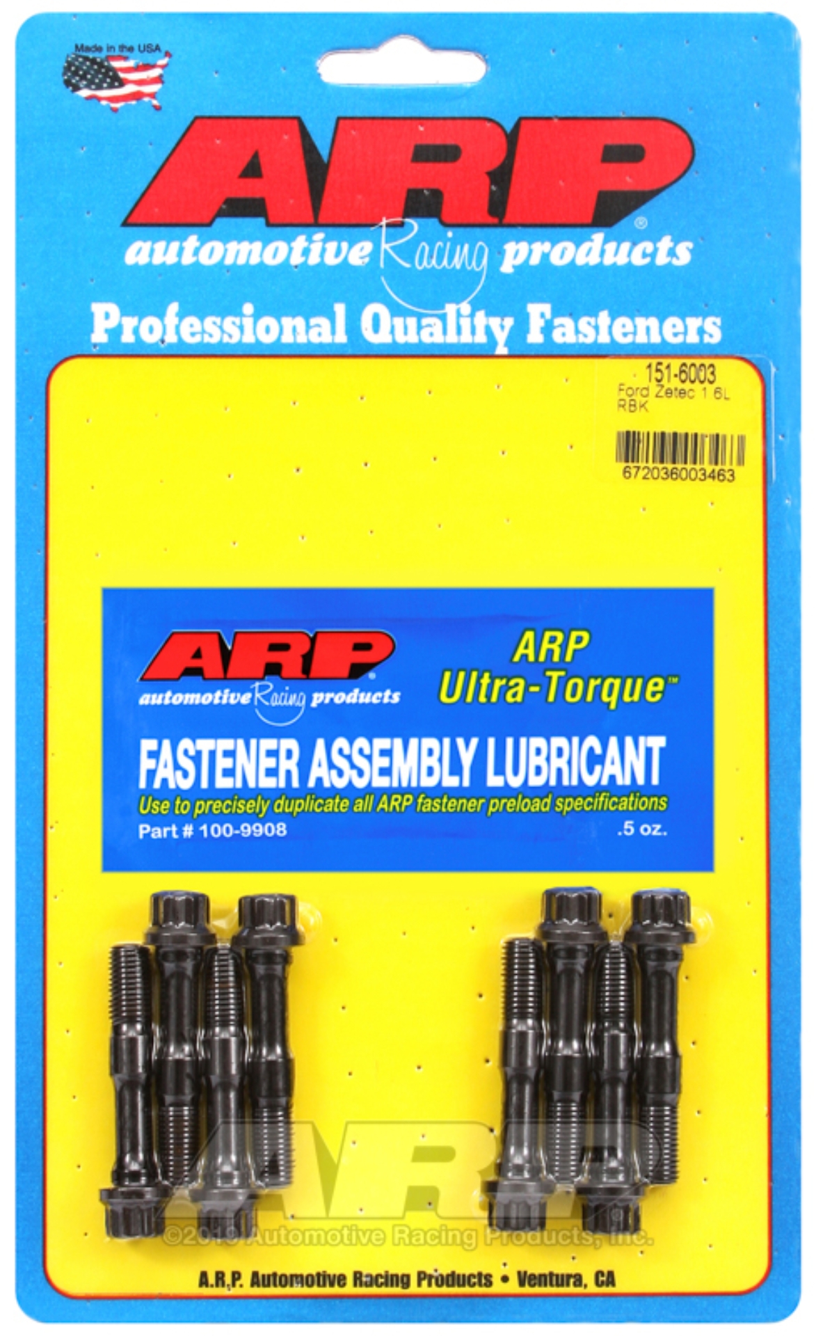 Picture of ARP Ford Zetec 1.6L M8 Rod Bolt Kit