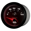 Picture of Autometer Phantom II 2 5/8in 0-100 PSI Short Sweep Electronic Oil Pressure Gauge