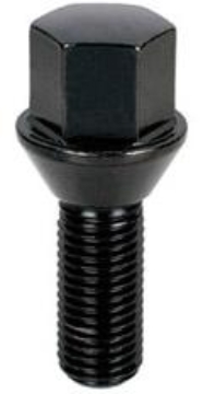 Picture of Project Kics 28MM THREAD / 52MM TOTAL Black Special Wheel Lug Bolt For BMW - 12X1.50