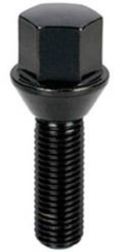 Picture of Project Kics 35MM THREAD / 60MM TOTAL Black Special Wheel Lug Bolt For BMW - 12X1.50
