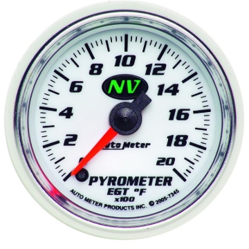 Picture of Autometer NV 52mm 0-2000 Deg F Digital Stepper Motor Pyrometer Gauge