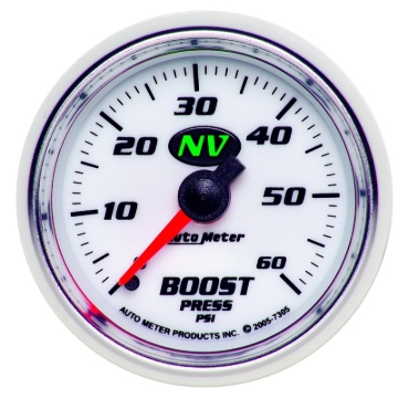 Picture of Autometer NV 52mm 0-60 PSI Boost Mechanical Gauge