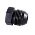 Picture of Fragola -16AN Aluminum Flare Plug - Black