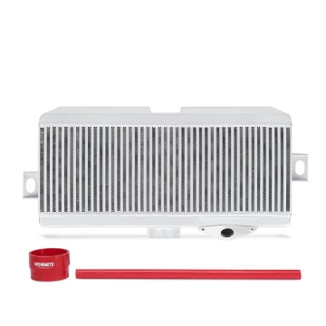 Picture of Mishimoto Subaru 08-15 WRX STi Top-Mount Intercooler Kit - Powder Coated Silver & Red Hoses