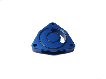 Picture of Torque Solution Blow Off BOV Sound Plate (Blue): Hyundai Genesis Coupe 2.0T ALL