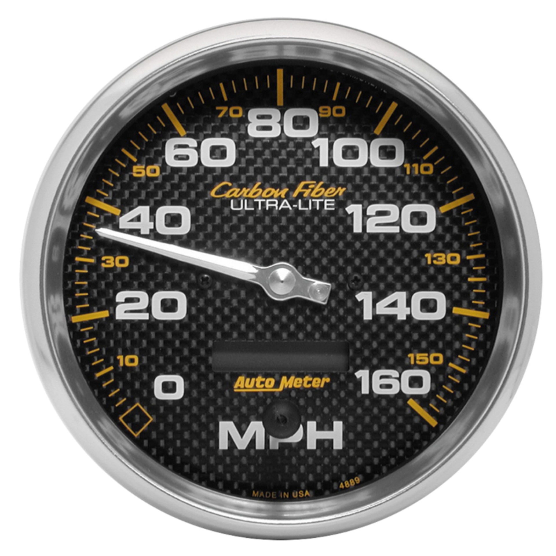 Picture of Autometer Carbon Fiber Series 5-inch 160 MPH Elec. Programmable Speedometer