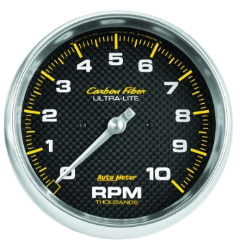 Picture of Autometer Carbon Fiber Series 5-inch 10000 RPM Tachometer
