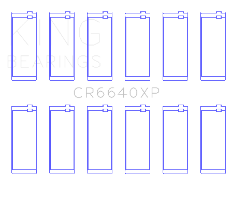 Picture of King Engine Bearings BMW M20/M50 2.0L/2.5L/2.7L (Size 0.5) Performance Rod Bearing Set