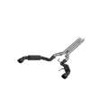 Picture of MBRP 15-17 Ford Mustang GT 5.0 3in Cat Back Dual Split Rear Race Version 4.5in Tips - Black Coated