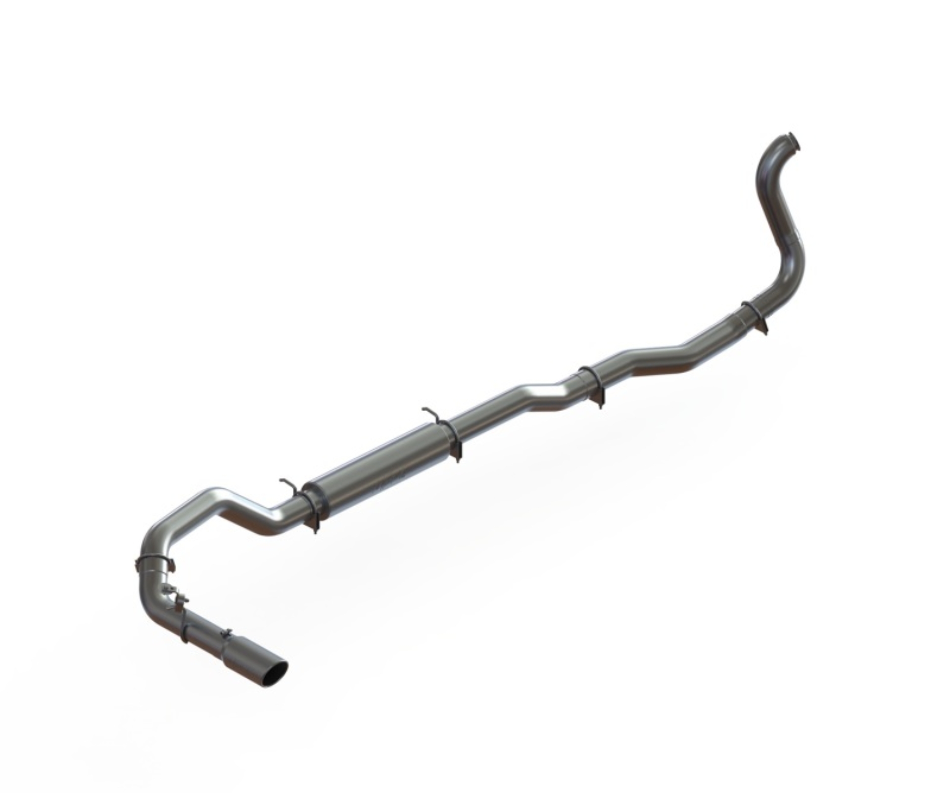 Picture of MBRP 89-93 Dodge 2500/3500 Cummins 2WD ONLY Turbo Back Single Side Exit Alum Exhaust System