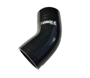Picture of Torque Solution 45 Degree Silicone Elbow: 2.5 inch Black Universal