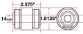Picture of SPC Performance Flex Joint xAxis Jeep JK Rear UCA 14mm X 2 X 1.8125