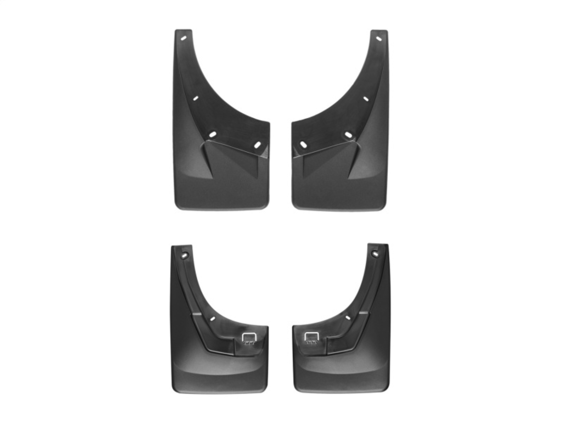 Picture of WeatherTech 07-08 Chevrolet Suburban No Drill Mudflaps - Black