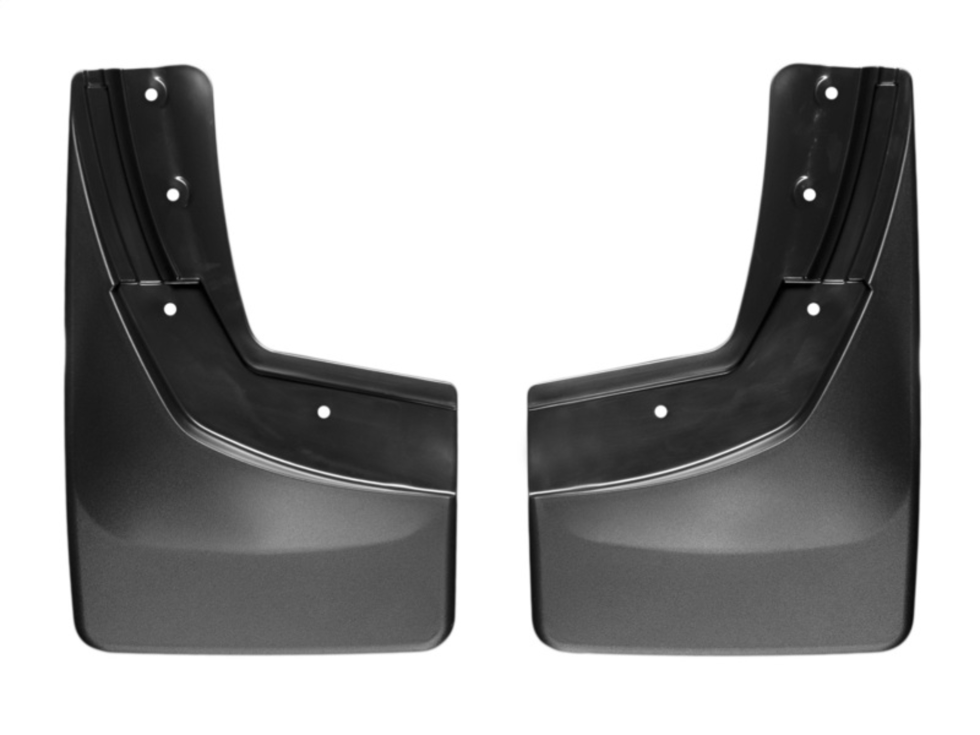Picture of WeatherTech 14+ Chevrolet Silverado No Drill Mudflaps - Black